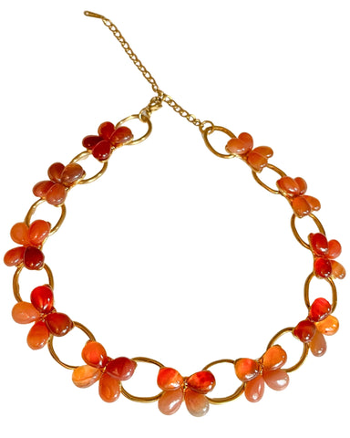 Red Onyx Butterflies Nobility Necklace | Choker
