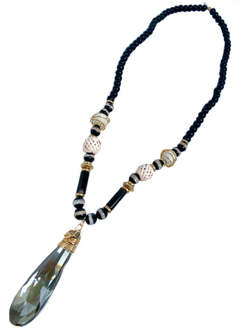 Tribal Crystal Drop Nobility Necklace