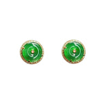 Sweet Green Tea Earrings | Green Jade
