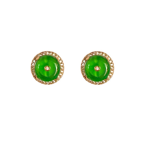 Sweet Green Tea Earrings | Green Jade
