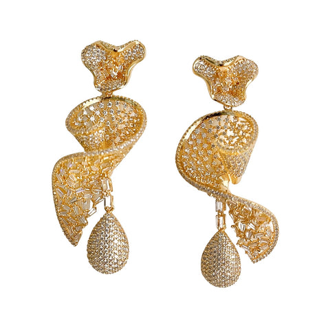 Golden Twist Earrings | Glam Collection PRE-ORDER