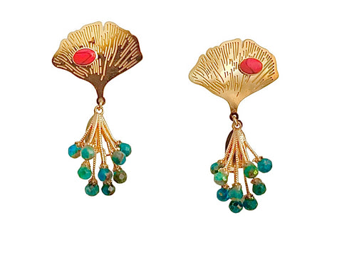 Bahía Earrings | Red Coral