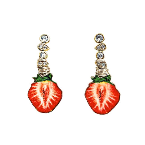 Fresh Strawberry Earrings