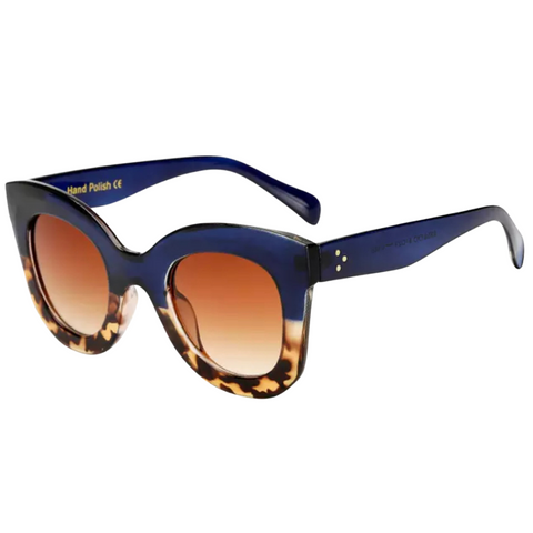 Très Jolie Sunglasses | Blue Leopard PRE-ORDER
